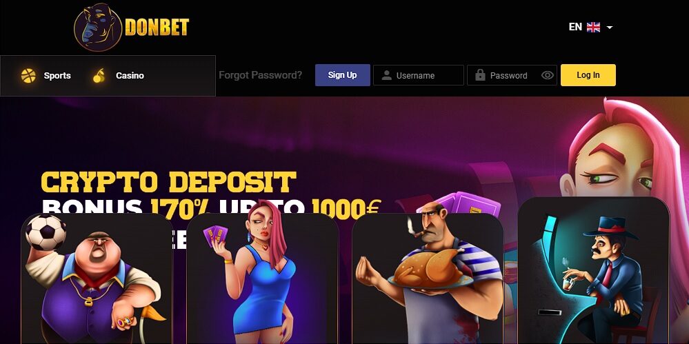 Donbet Crypto Deposit